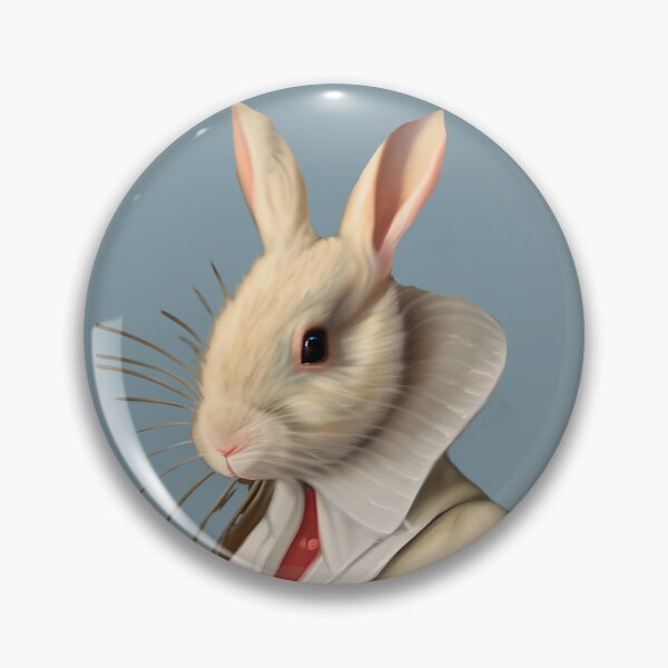 Item preview, Funny bunny portrait, hare art, animal portrait, dapper hare painting, rabbit art, rabbit nursery art, cute hare gift designed and sold by Artsareus.