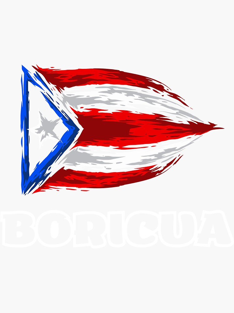 Boricua Puerto Rico Flag Stickers Sticker For Sale By Haraldhodenhans 5205