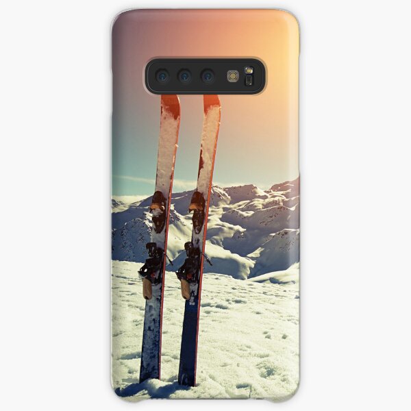 Skiing the Mountain at Sunset Samsung Galaxy Snap Case