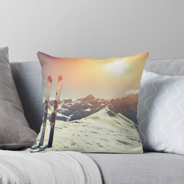 Item preview, Skiing the Mountain at Sunset designed and sold by DV-LTD.