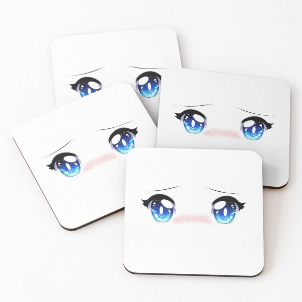 Item preview, blue anime eyes designed and sold by pigeonplushie.