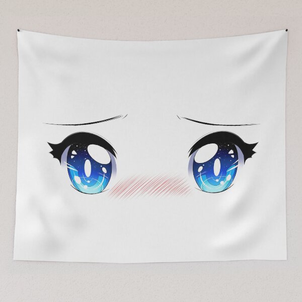Item preview, blue anime eyes designed and sold by pigeonplushie.