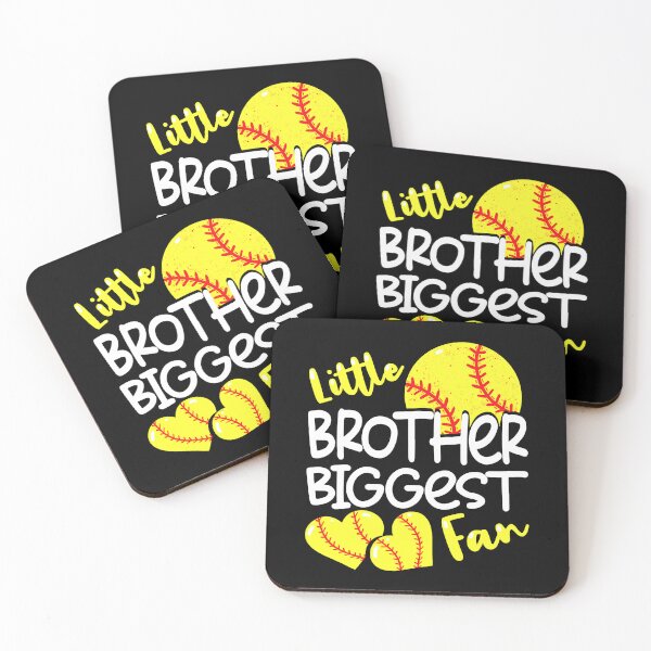 Item preview, Little Brother Biggest Fan Softball designed and sold by Helbon-art.