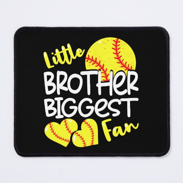 Item preview, Little Brother Biggest Fan Softball designed and sold by Helbon-art.