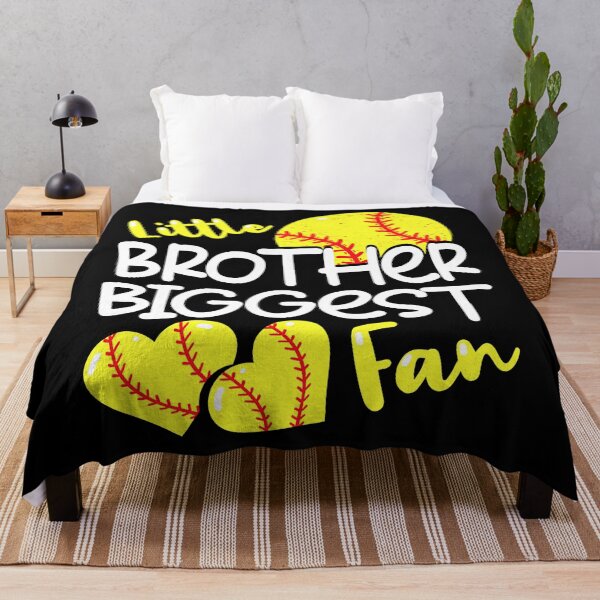 Item preview, Little Brother Biggest Fan Softball designed and sold by Helbon-art.