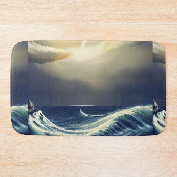 Item preview, Ocean Waves Moonlight Painting Series - Painting 4 -Throw Pillows and Prints.  designed and sold by ScatterHub.