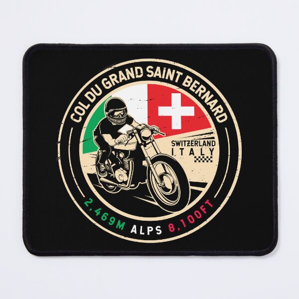 Item preview, Col du Grand Saint Bernard | Italy | Switzerland | Motorcycle designed and sold by KrisSidDesigns.
