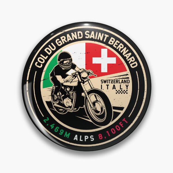 Item preview, Col du Grand Saint Bernard | Italy | Switzerland | Motorcycle designed and sold by KrisSidDesigns.