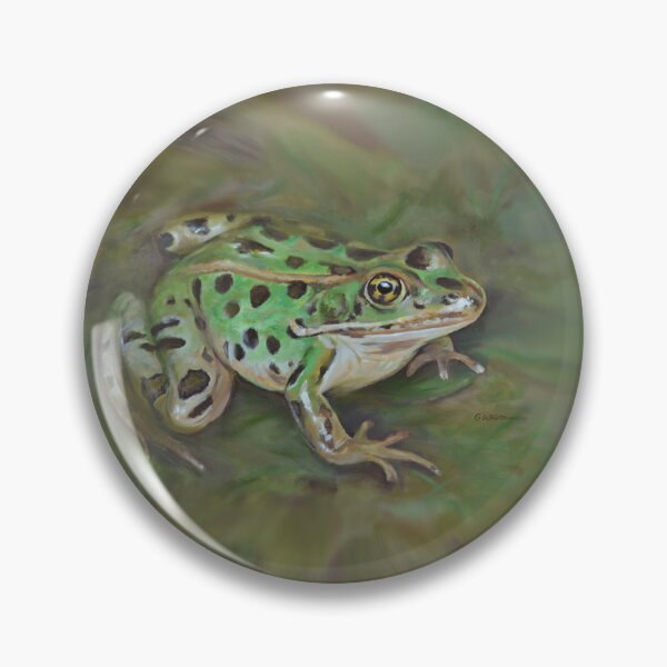 Northern Leopard Frog swirl Pin