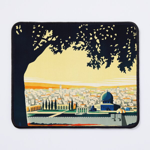 Item preview, VISIT PALESTINE 1930s Vintage Tourism Travel Poster Art Deco designed and sold by retroposters.