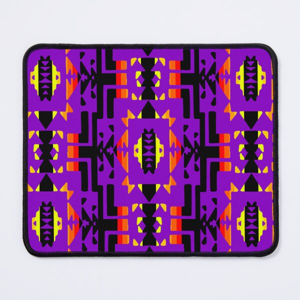 Item preview,  Dark Purple / Fire Color / Black Native Blanket Print  designed and sold by JMWCD.