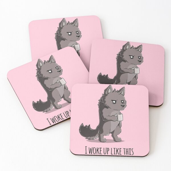 Item preview, Cute Sleeping Wolf / I Woke Up Like This designed and sold by Chris Mpasirogloy.