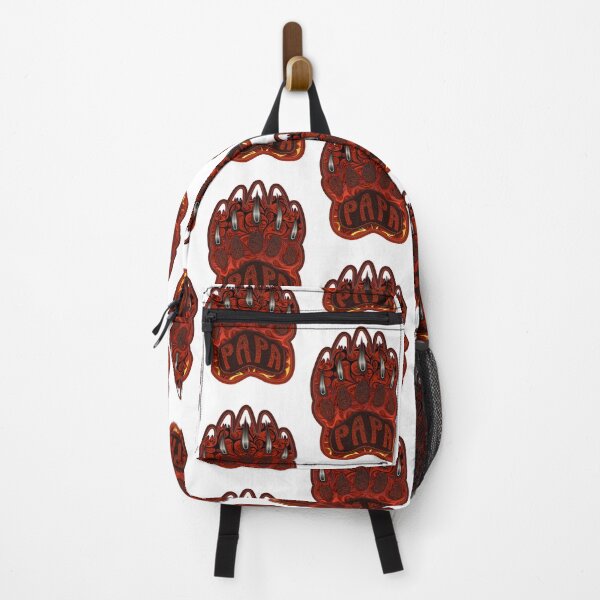 Item preview, Papa Bear Claw Illustration with Native American inspired Paisleys & Mountains embedded in designed and sold by Caummon Thread.