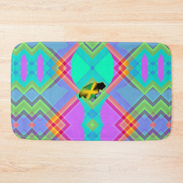 Item preview,  UNFORGETTABLE WEST INDIES CHRISTMAS SOUVENIRS - UNIQUE ABSTRACT CARIBBEAN GEOMETRIC PATTERN - GREATJAMAICAN VIBES FLAG INSPIRATION designed and sold by Ralek.