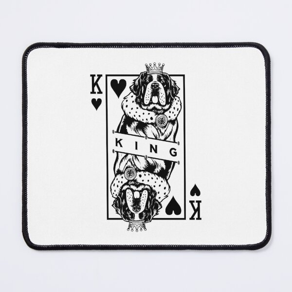 Item preview, Saint Bernard King Of Hearts Funny Dog Lover Card Pop Art designed and sold by GrandeDuc.