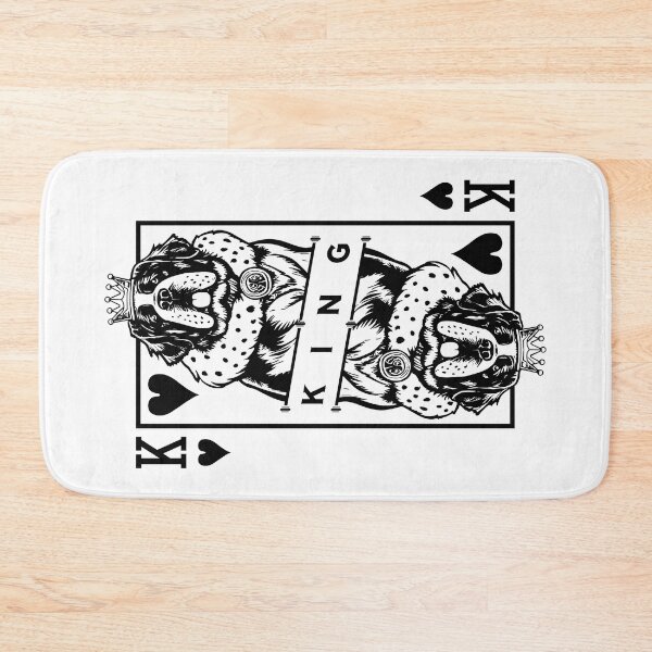 Item preview, Saint Bernard King Of Hearts Funny Dog Lover Card Pop Art designed and sold by GrandeDuc.