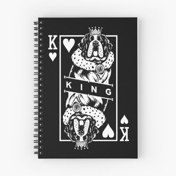 Item preview, Saint Bernard King Of Hearts Funny Dog Lover Card Pop Art designed and sold by GrandeDuc.