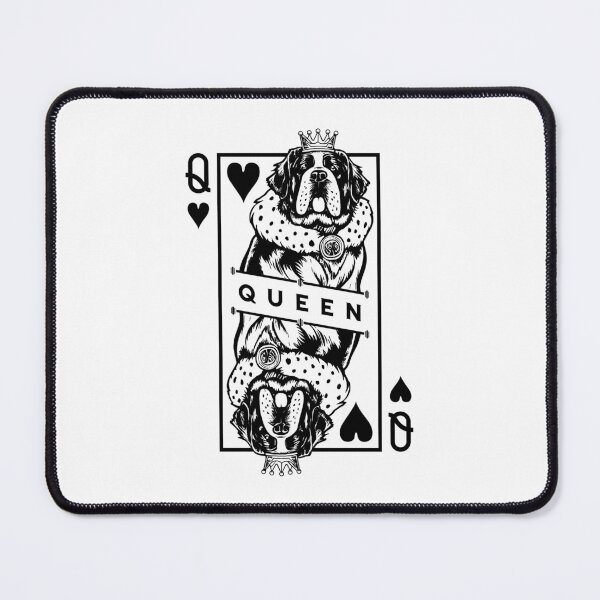 Item preview, Saint Bernard Queen Of Hearts Funny Dog Lover Card Pop Art designed and sold by GrandeDuc.
