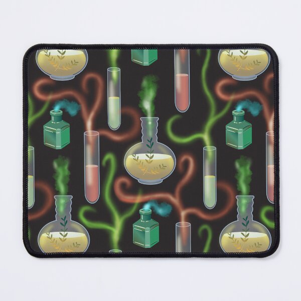 Item preview, Magical Potions in Smoky Green, Red, Blue, and Gold on Black designed and sold by vinpauld.