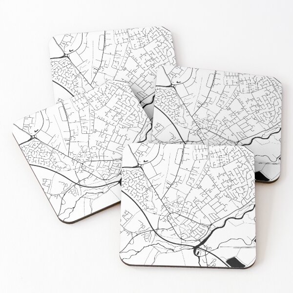Item preview, Huntingdon, England Street Map designed and sold by InkistPrints.