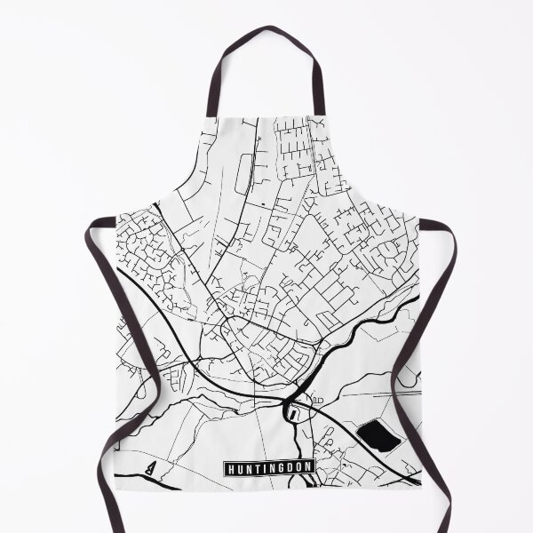 Item preview, Huntingdon, England Street Map designed and sold by InkistPrints.