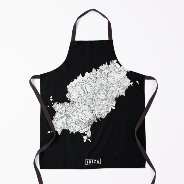 Aperçu de l'œuvre Ibiza, Spain Street Map créée et vendue par InkistPrints.