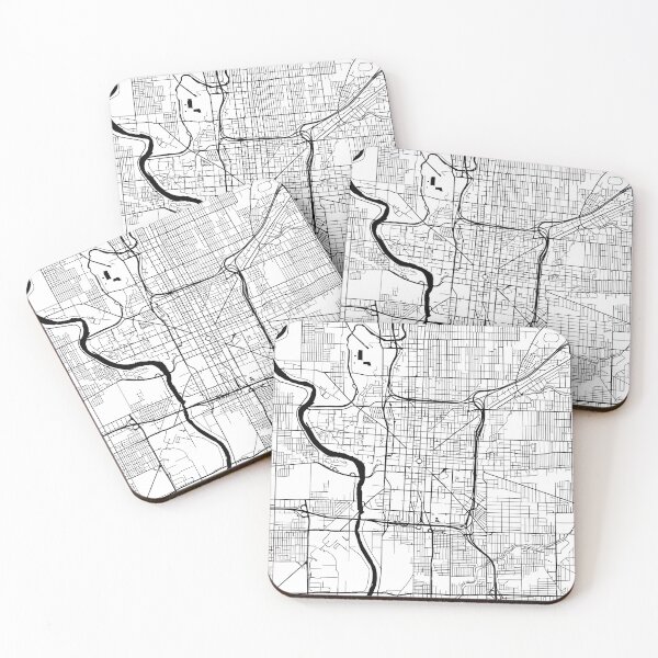 Item preview, Indianapolis, Indiana Street Map designed and sold by InkistPrints.