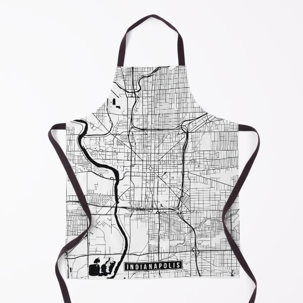 Artikelvorschau, Indianapolis, Indiana Street Map entworfen und verkauft von InkistPrints.