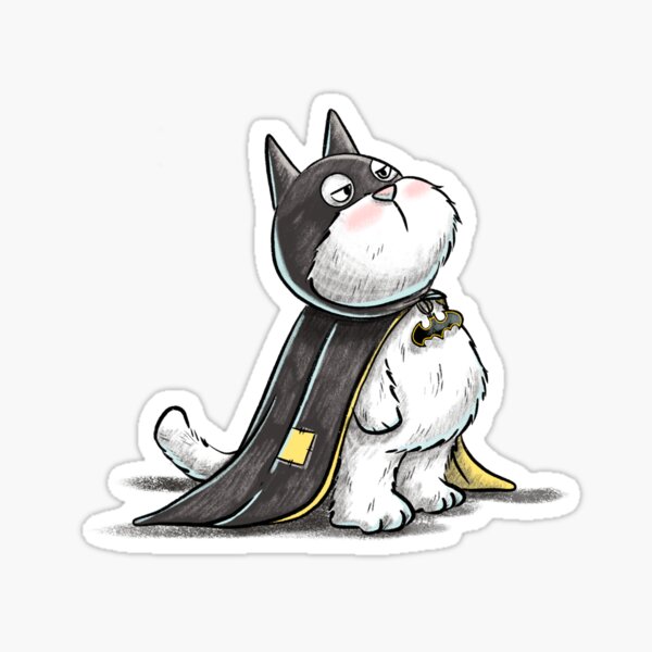 Item preview, Tofu the Batcat designed and sold by Chilliezgraphy.