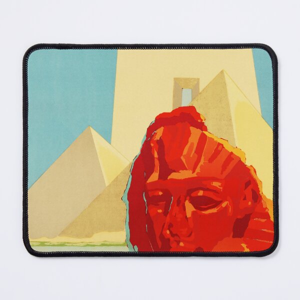 Item preview, SUNNY EGYPT Egyptian State Railways 1934 Art Deco Travel Poster by Daforno designed and sold by retroposters.