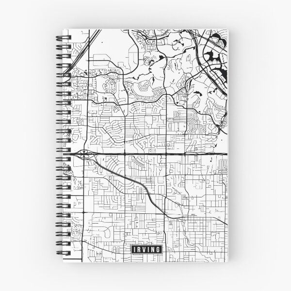 Item preview, Irving, Texas Street Map designed and sold by InkistPrints.