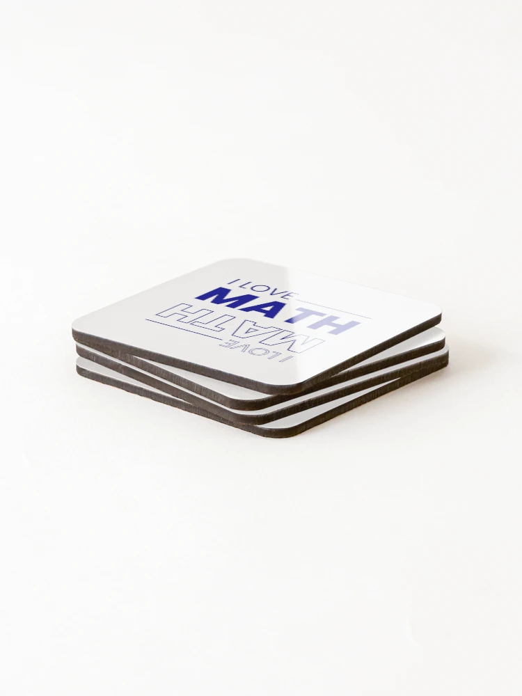 Thumbnail 4 of 5, Coasters (Set of 4), I Love Math designed and sold by MathVerge.