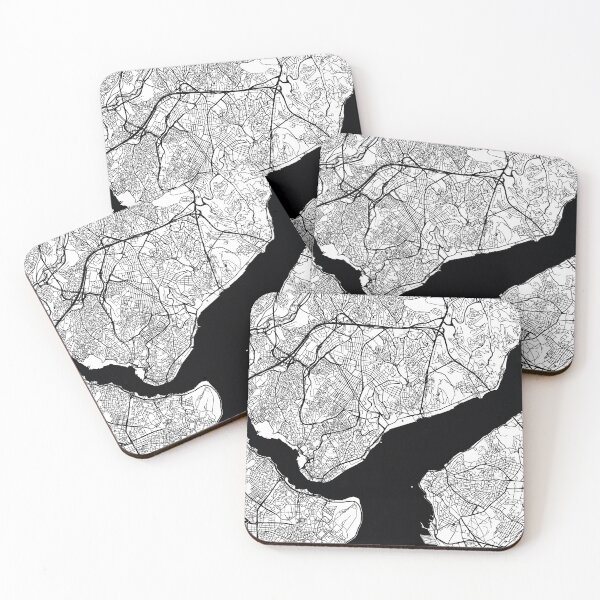 Item preview, Istanbul, Turkey Street Map designed and sold by InkistPrints.