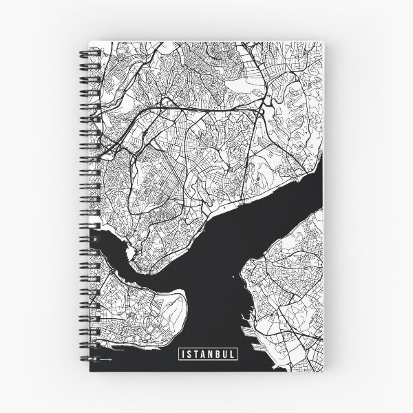 Artikelvorschau, Istanbul, Turkey Street Map entworfen und verkauft von InkistPrints.