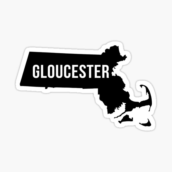 "Gloucester, Massachusetts Silhouette" Sticker for Sale by