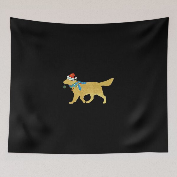 Item preview, Golden Retriever Naughty Christmas Dog designed and sold by Kira Doyle.