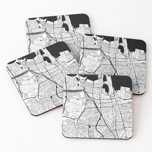 Item preview, Jakarta, Indonesia Street Map designed and sold by InkistPrints.