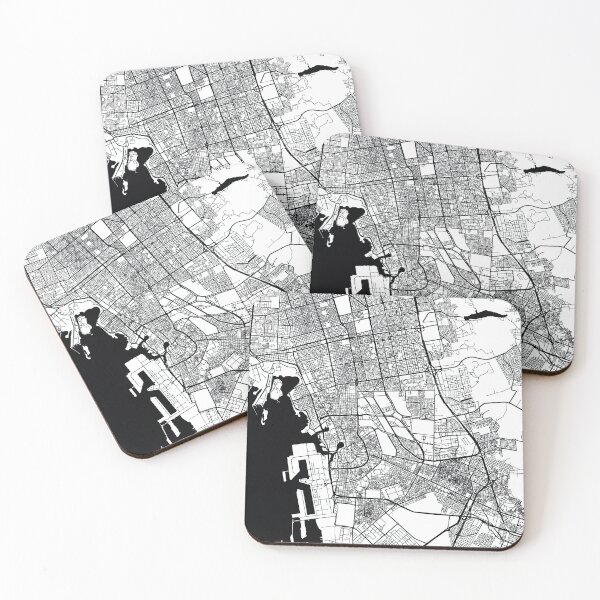Item preview, Jeddah, Saudi Arabia Street Map designed and sold by InkistPrints.