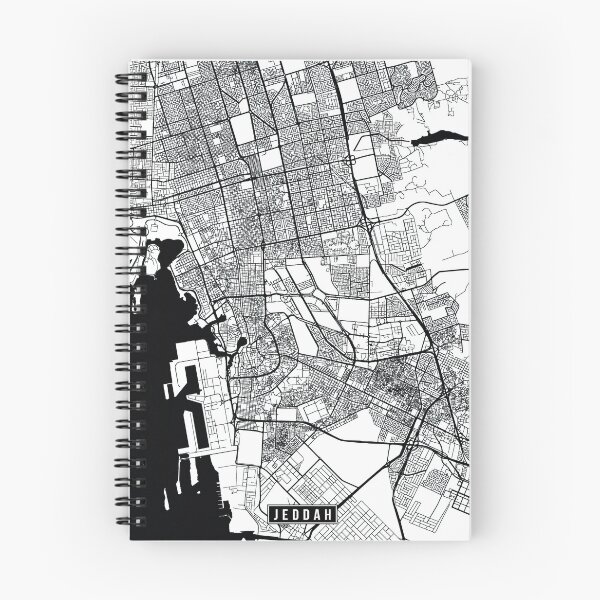 Item preview, Jeddah, Saudi Arabia Street Map designed and sold by InkistPrints.
