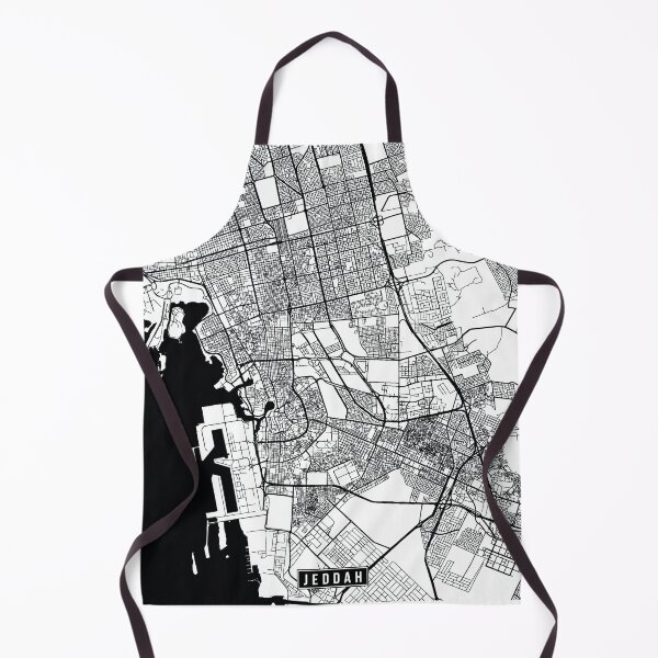 Item preview, Jeddah, Saudi Arabia Street Map designed and sold by InkistPrints.