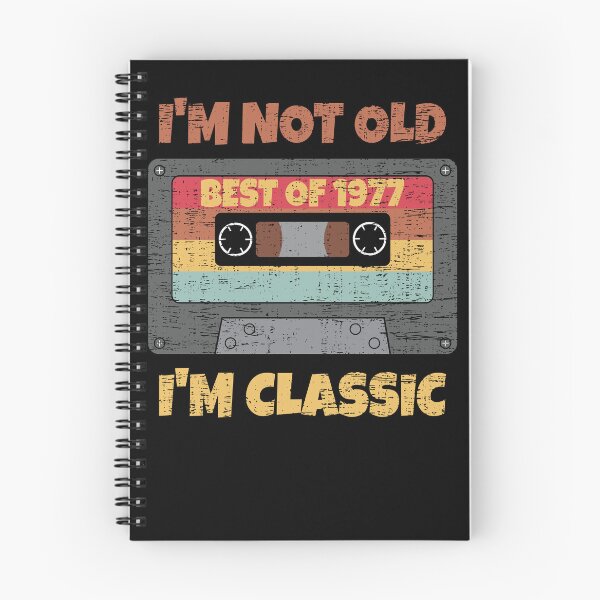 Item preview, I'M NOT OLD I'M CLASSIC BEST OF 1977 RETRO VINTAGE FUNNY DISTRESSED CASSETTE BIRTHDAY GIFT designed and sold by Kipcio.
