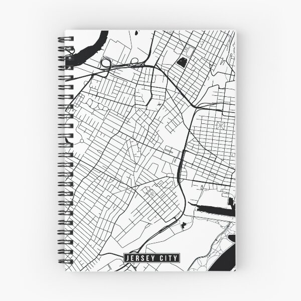 Artikelvorschau, Jersey City, New Jersey Street Map entworfen und verkauft von InkistPrints.