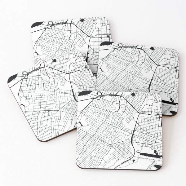 Aperçu de l'œuvre Jersey City, New Jersey Street Map créée et vendue par InkistPrints.