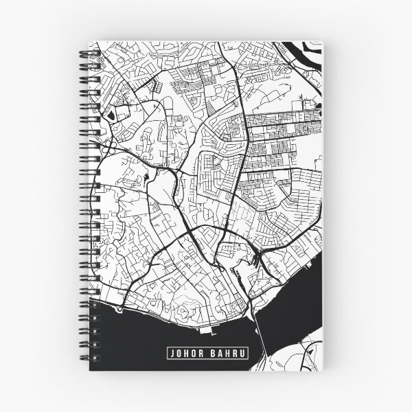 Item preview, Johor Bahru, Malaysia Street Map designed and sold by InkistPrints.
