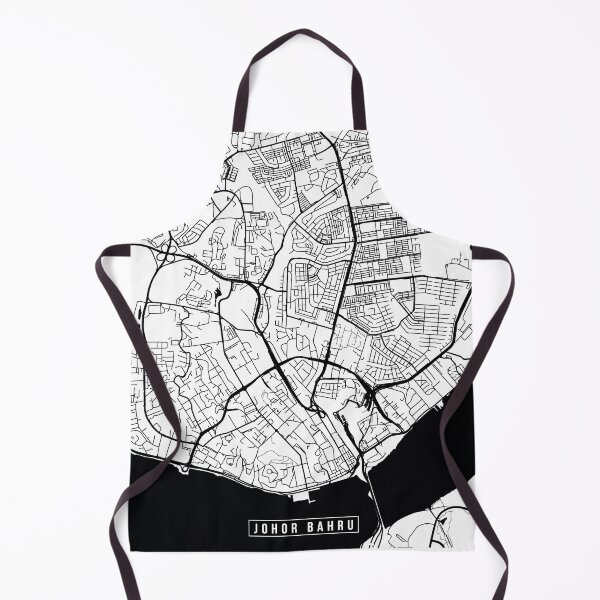 Item preview, Johor Bahru, Malaysia Street Map designed and sold by InkistPrints.