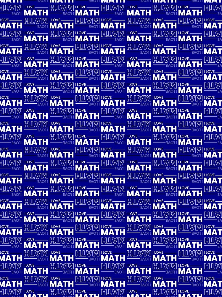 Thumbnail 3 of 3, Scarf, I Love Math designed and sold by MathVerge.