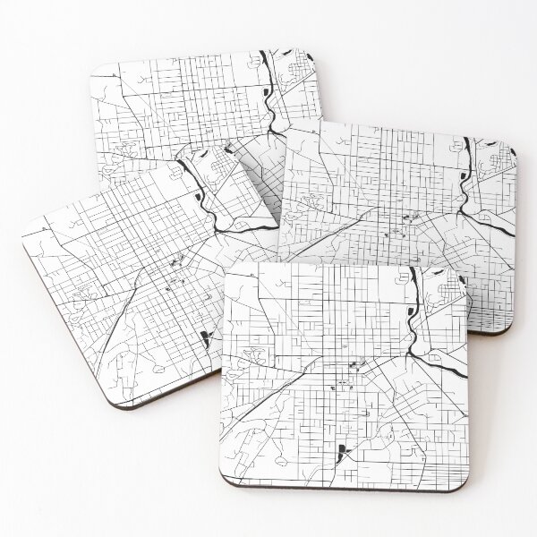Item preview, Kalamazoo, Michigan Street Map designed and sold by InkistPrints.