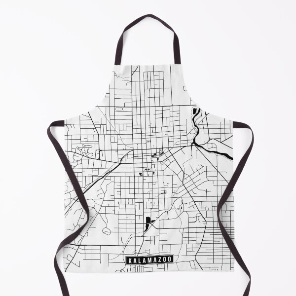 Item preview, Kalamazoo, Michigan Street Map designed and sold by InkistPrints.