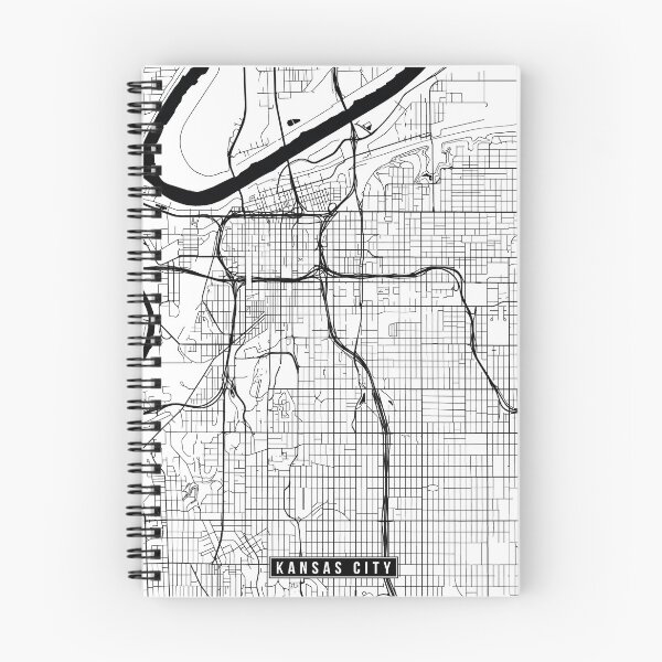Artikelvorschau, Kansas City, Missouri Street Map entworfen und verkauft von InkistPrints.