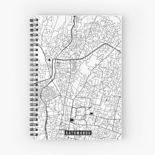 Item preview, Kathmandu, Nepal Street Map designed and sold by InkistPrints.